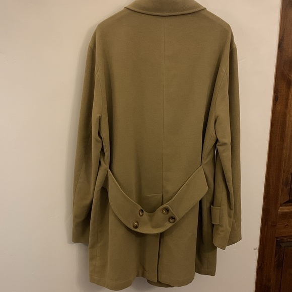 Burberry Men’s Double Breasted Pea Coat, Tan XL - Picture 7 of 11